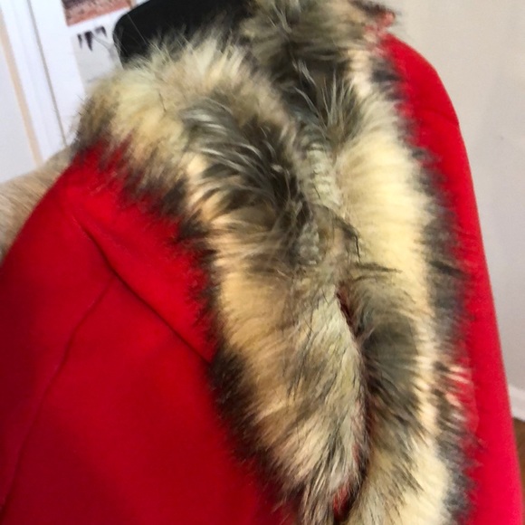 Italian fur-lined poncho with tags - Picture 7 of 8